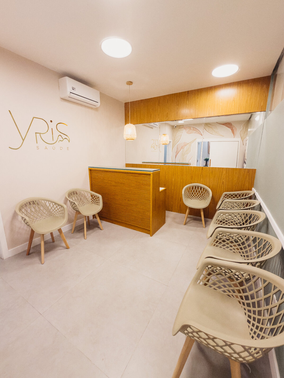 Recepção da Yris Saúde Botafogo, no Centro Médico Sorocaba, onde a Dra. Marcela Arruda atende